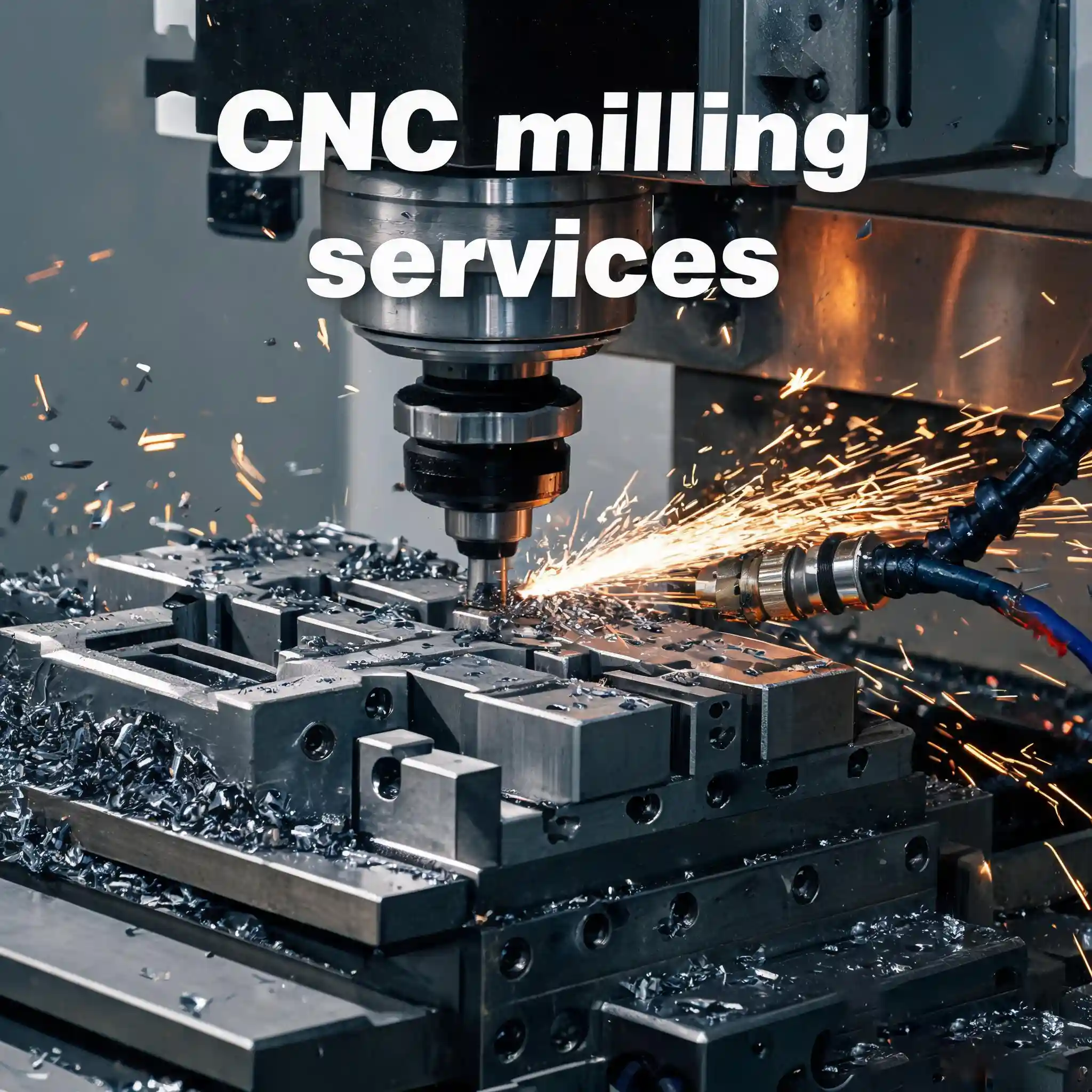 CNC milling services for custom complex metal plastic high‑precision prototype and small‑batch parts