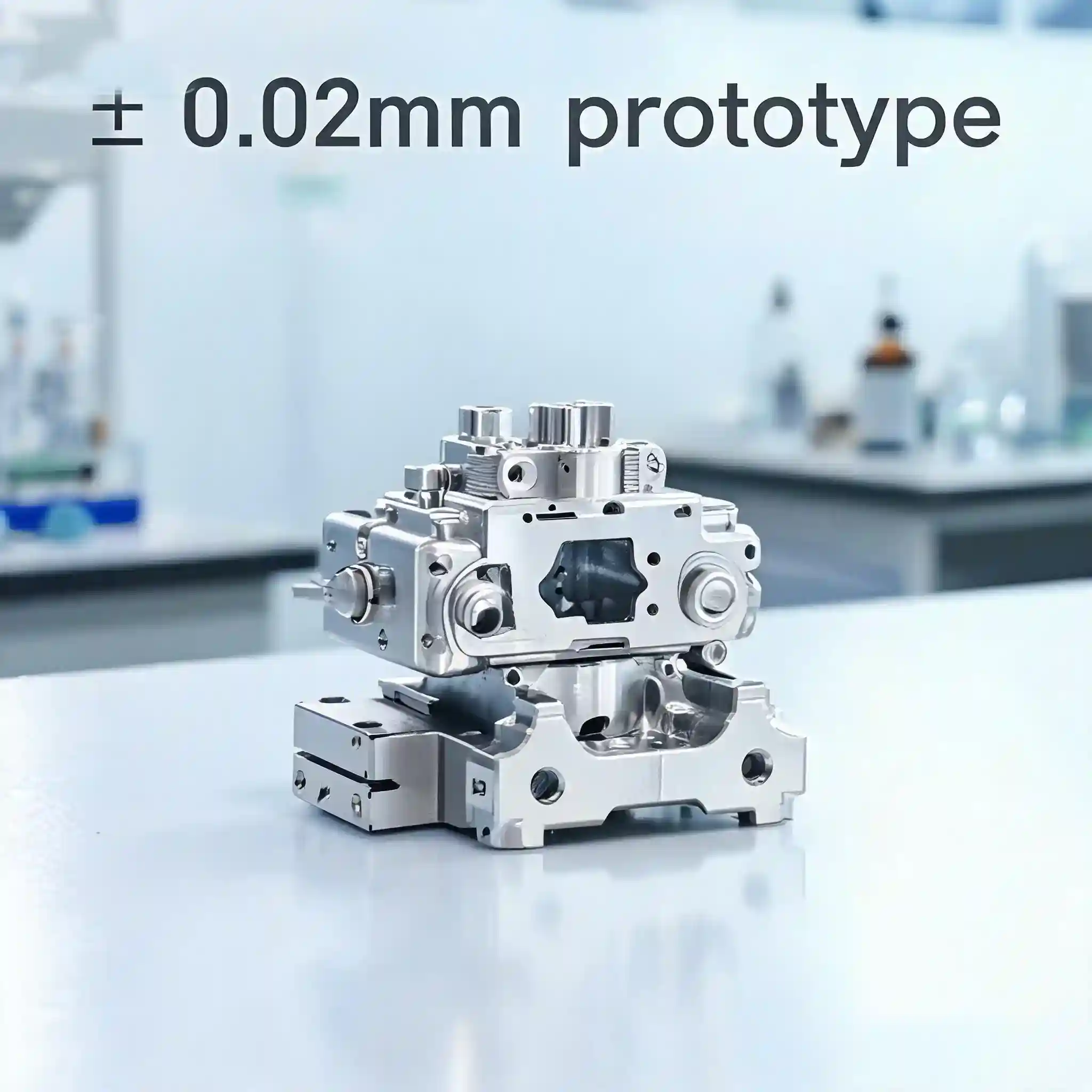High‑accuracy ±0.02mm precision machined prototype for tight tolerance engineering requirements
