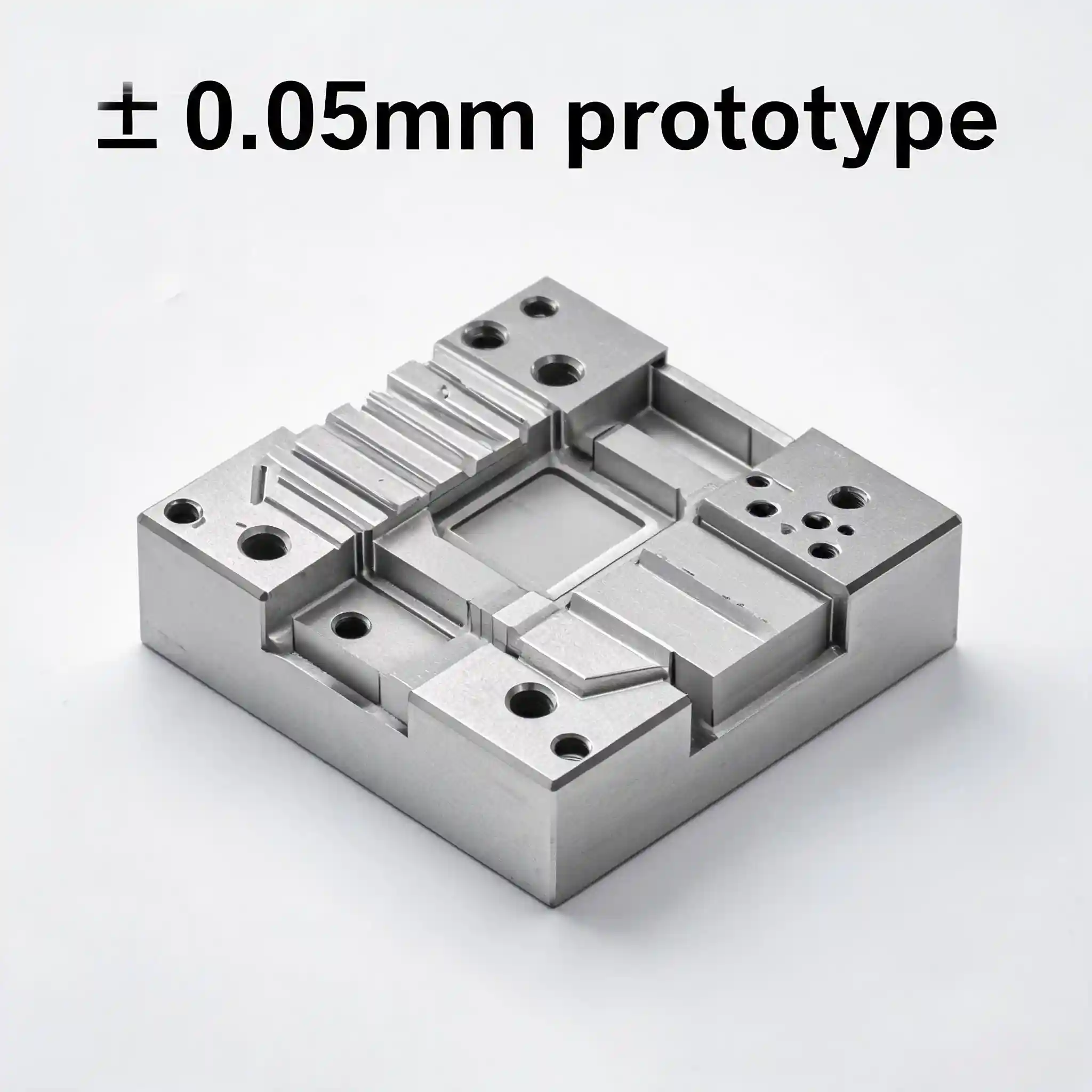 High tolerance ±0.05mm precision machined prototype for strict dimensional accuracy requirement