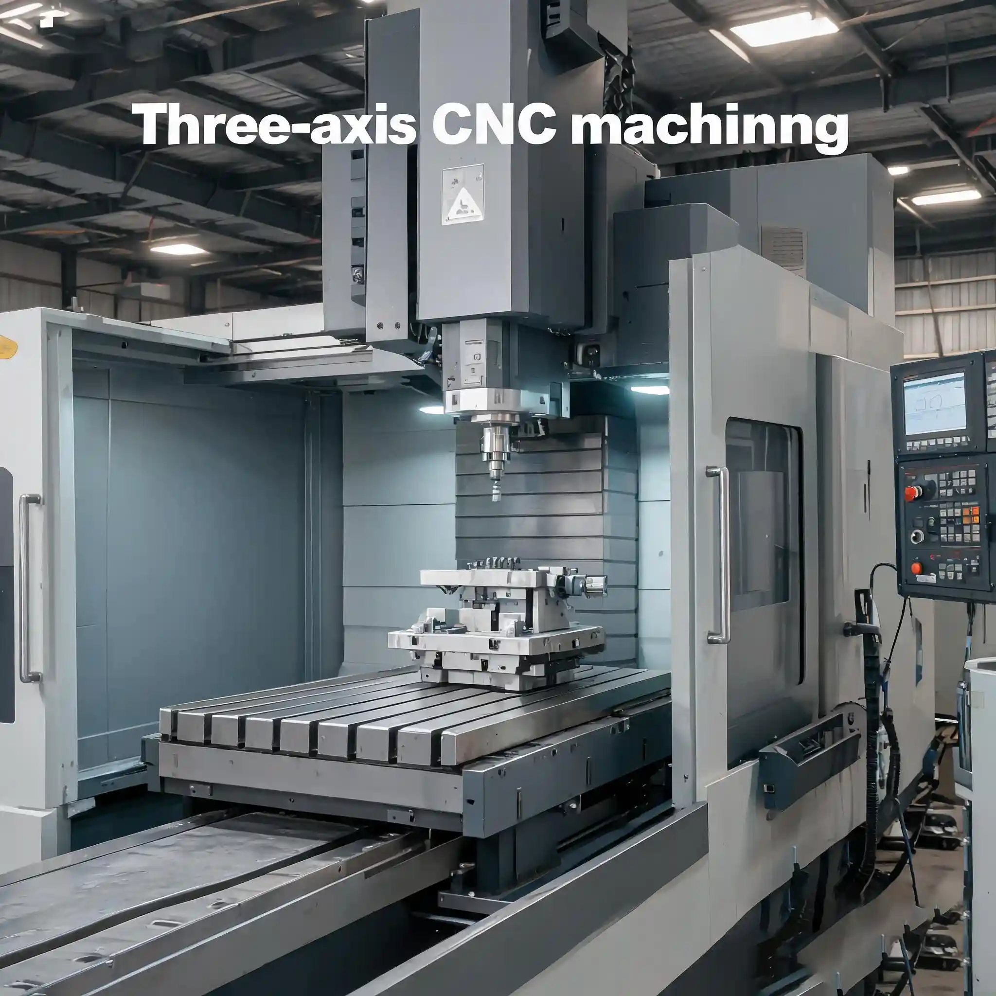Three‑axis CNC machining for complex surface custom metal plastic prototype component manufacturing