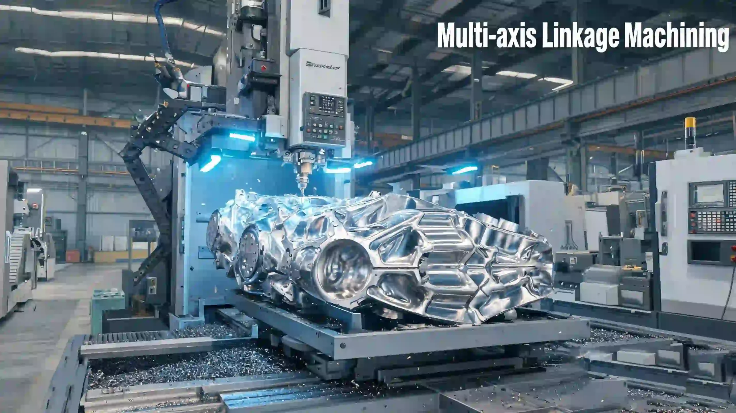 Multi-axis simultaneous CNC machining for complex precision parts with one-step forming process