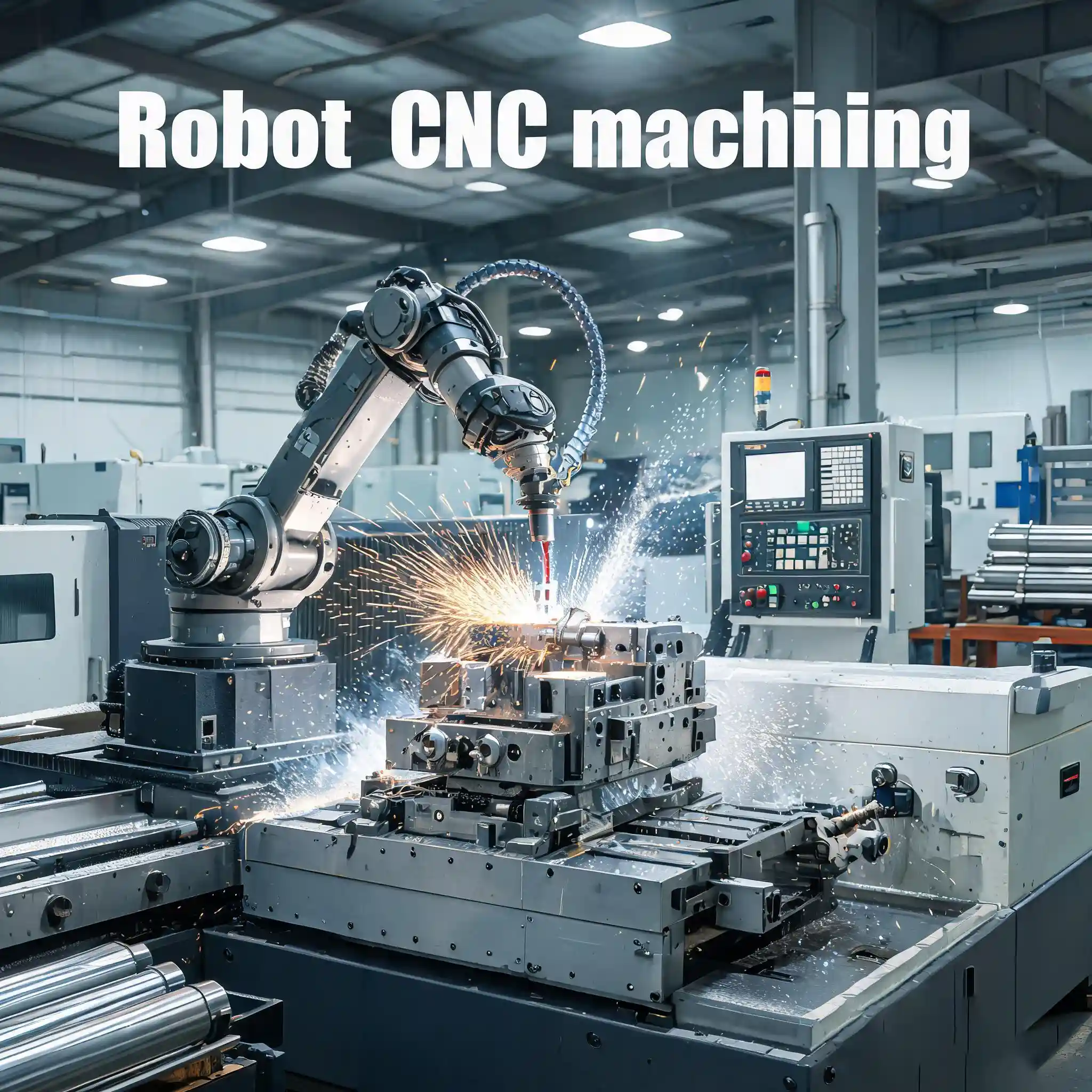 Robot CNC machining, custom precision robot mechanical machined prototype parts