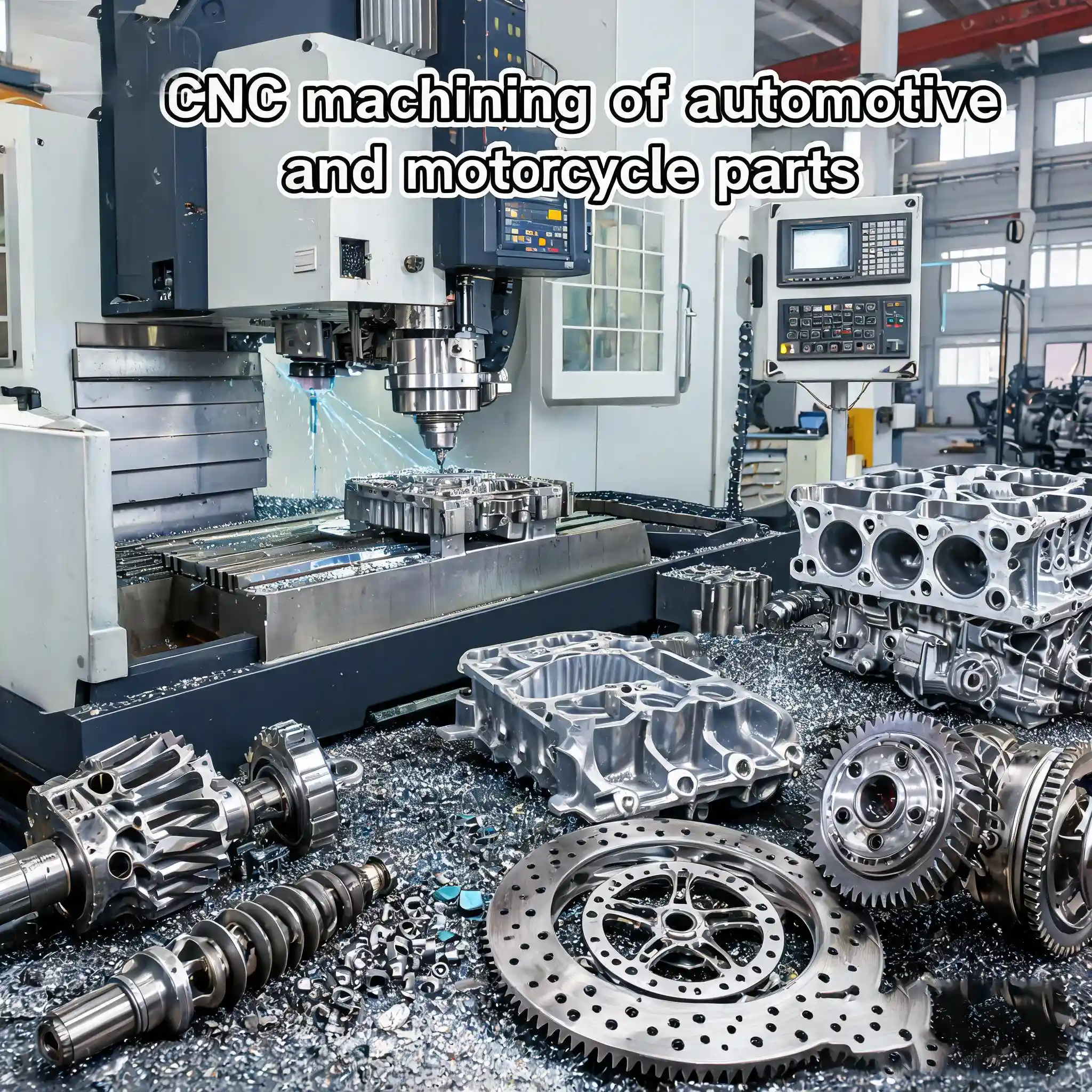 CNC machining of automotive and motorcycle parts, custom precision vehicle mechanical components
