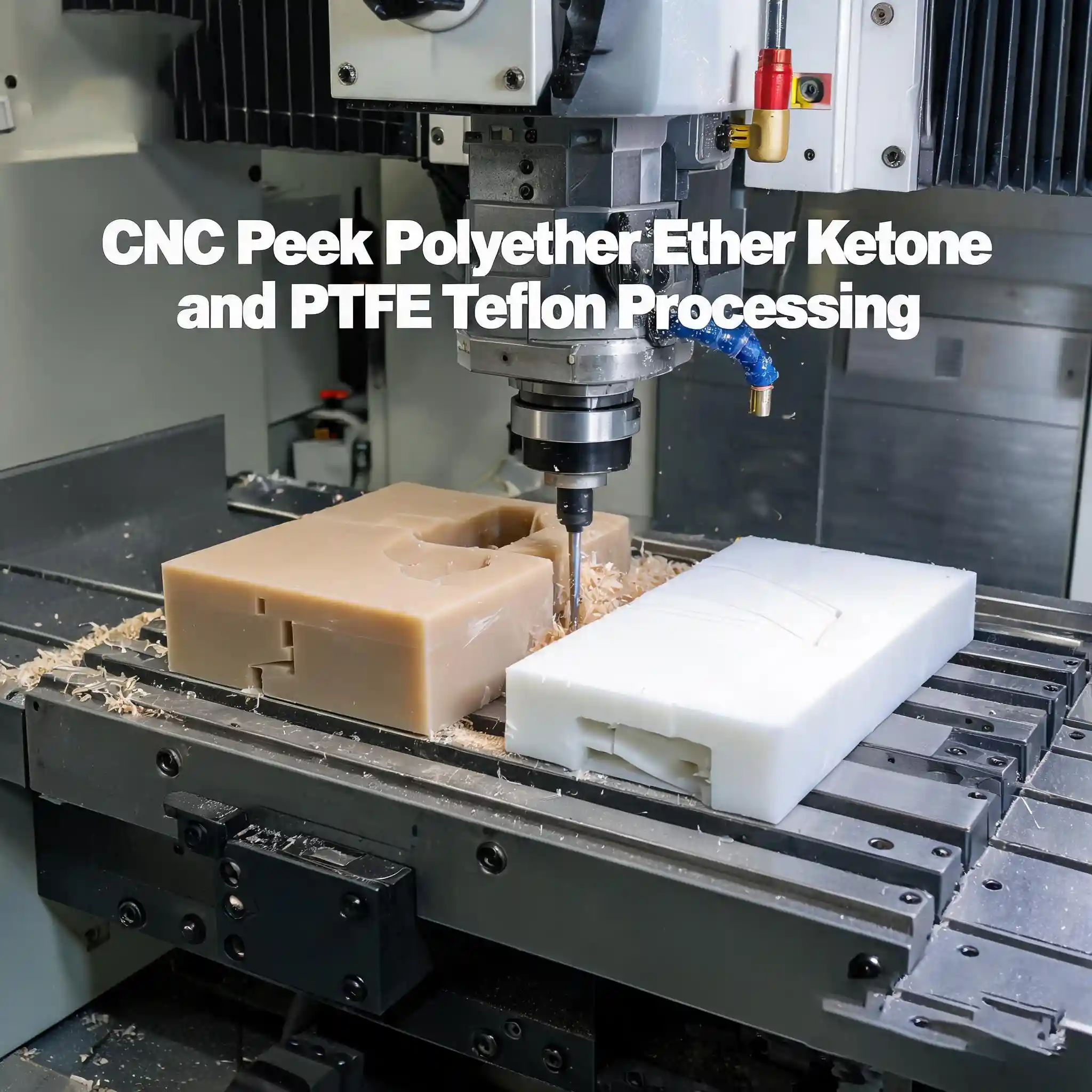 CNC PEEK polyether ether ketone and PTFE teflon processing, custom high‑performance plastic machined parts